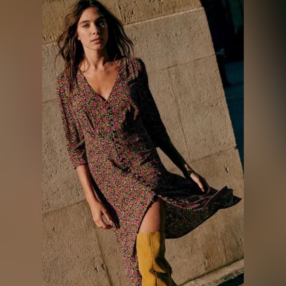 SÉZANE Estella Dress / Fleur des bois / Size 38 (FR)